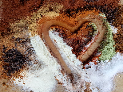 brown, green, white, and black heart shape illustration thumbnail
