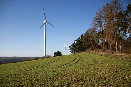 windmill beside trees thumbnail
