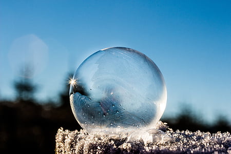 round clear glass ball decor thumbnail