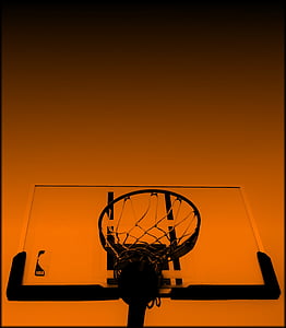 photo of white and black basketball hoop thumbnail