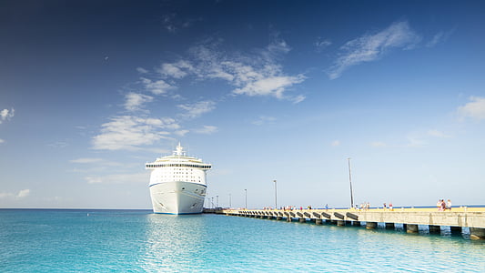 white cruise ship on seawater thumbnail