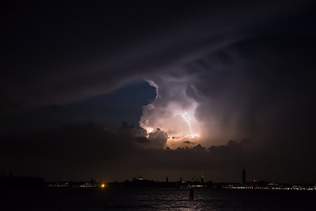 photo of body of water during night time thumbnail