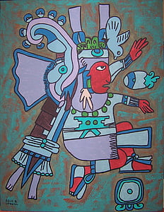 tribal man painting thumbnail