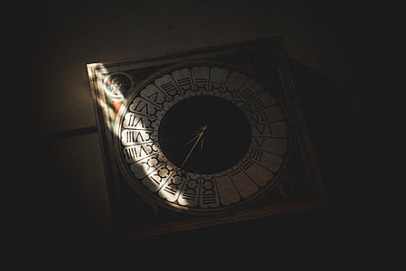 brown and white analog clock thumbnail