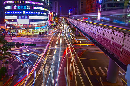 Light Trails on City Street thumbnail