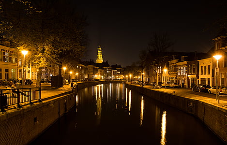 canal photo during night thumbnail