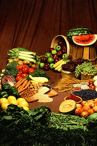 fruits and vegetable on table thumbnail