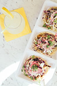 flat lay photography of salad on container thumbnail