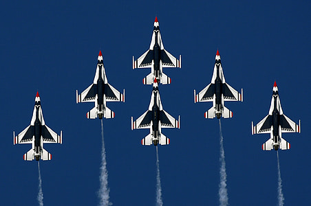 six aircraft on airshow thumbnail