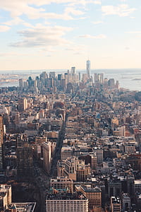 aerial view of city buildings thumbnail