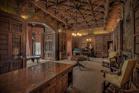 empty wooden personal library thumbnail