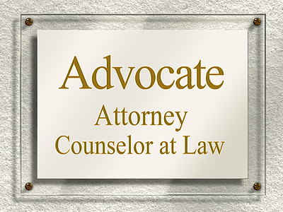 Advocate Attorney Counselor At Law signgage thumbnail