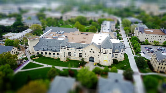 white and gray building in bird's eyeview photograph thumbnail