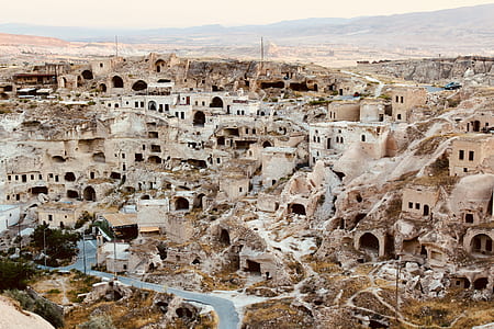 aerial photo of ruined village thumbnail