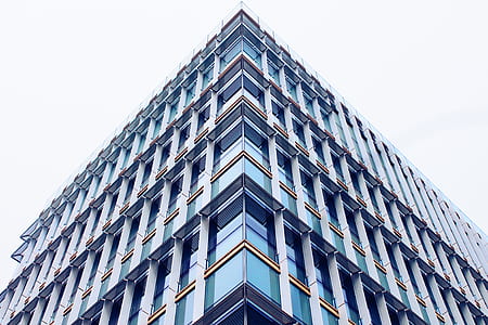 worm's-eye view of glass building thumbnail