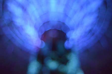 Aesthetic, bluee, bokeh, blur thumbnail