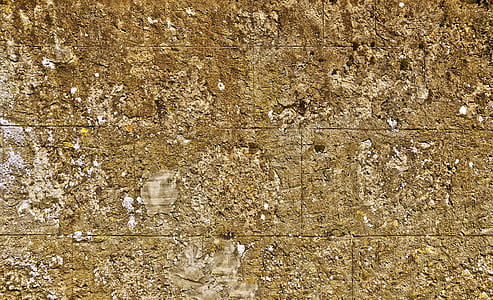wall, concrete blocks, plaster, old, weathered, cracked thumbnail