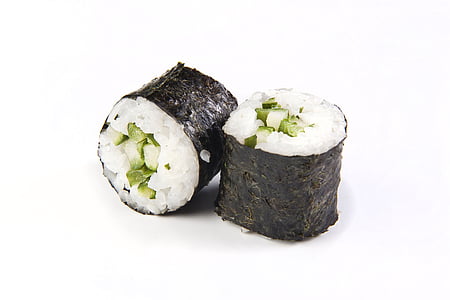 maki, sushi, rice, avocado, roll, food thumbnail