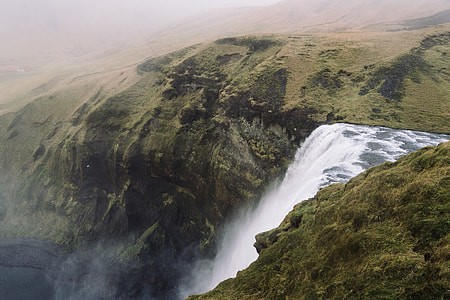 aerial view of waterfalls thumbnail