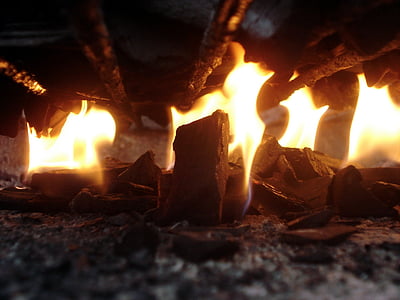 burning, charcoal, fire, flame, heat thumbnail
