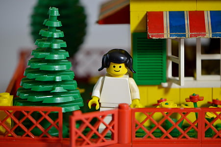 closeup photo of a white LEGO minifig toy thumbnail