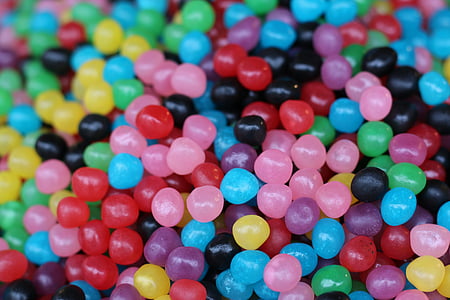 tilt shift photography of jelly beans thumbnail