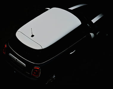 black and white Mini Cooper thumbnail