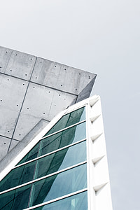 closeup photo of metal glass building window thumbnail