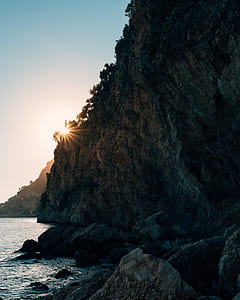 body of water near on the cliff thumbnail