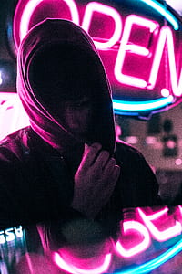 man in red hoodie covering his face thumbnail