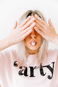 Woman Covering Her Two Eyes thumbnail