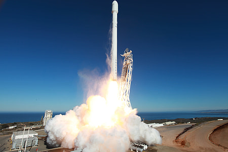launching space rocket during daytime thumbnail