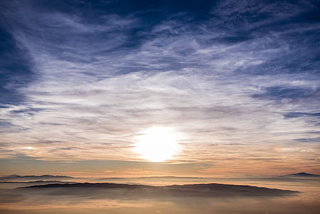 sunset over the horizon thumbnail