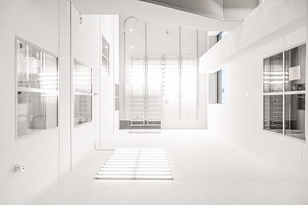 clear glass window with white frames thumbnail