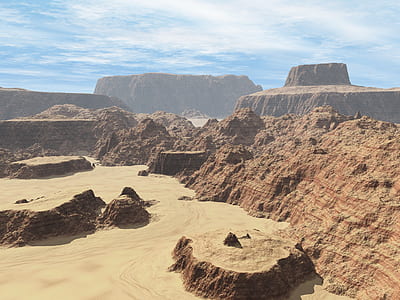 brown plateau under blue sky thumbnail