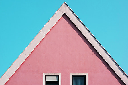 closeup photo of pink house thumbnail