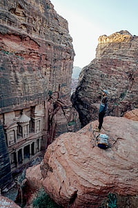 man standing near cliff thumbnail