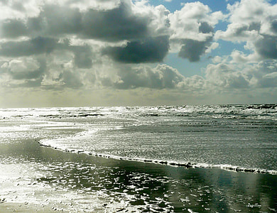 body of water during cloudy day thumbnail