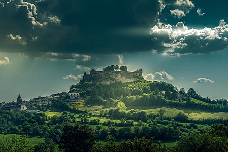 landscape, sky, clouds, mountain thumbnail