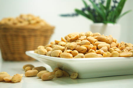 food, plate, nuts, peanuts thumbnail