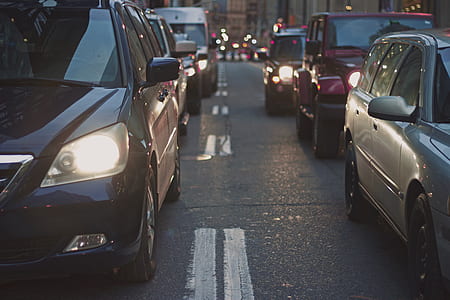 vehicles on concrete road thumbnail