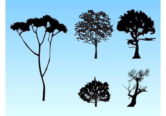 Forest Silhouettes ai file