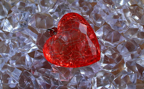 closeup photo of red heart pendant thumbnail