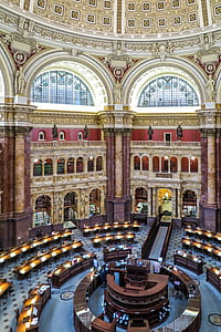 Main reading room of the Library of Congress. thumbnail