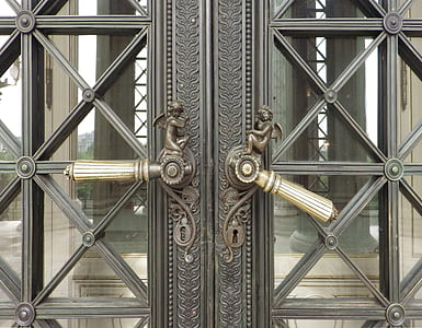 grey metal closed door thumbnail