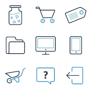 ikooni outline: Basic svg vector icon sets