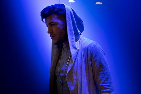 man in gray hoodie thumbnail
