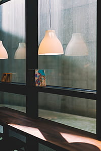 white and black pendant lamp thumbnail