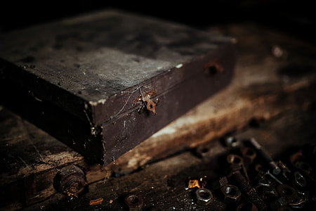 Old boxes in a workshop thumbnail