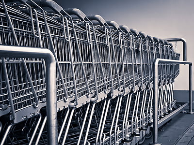 photography of stainless steel pushcarts thumbnail